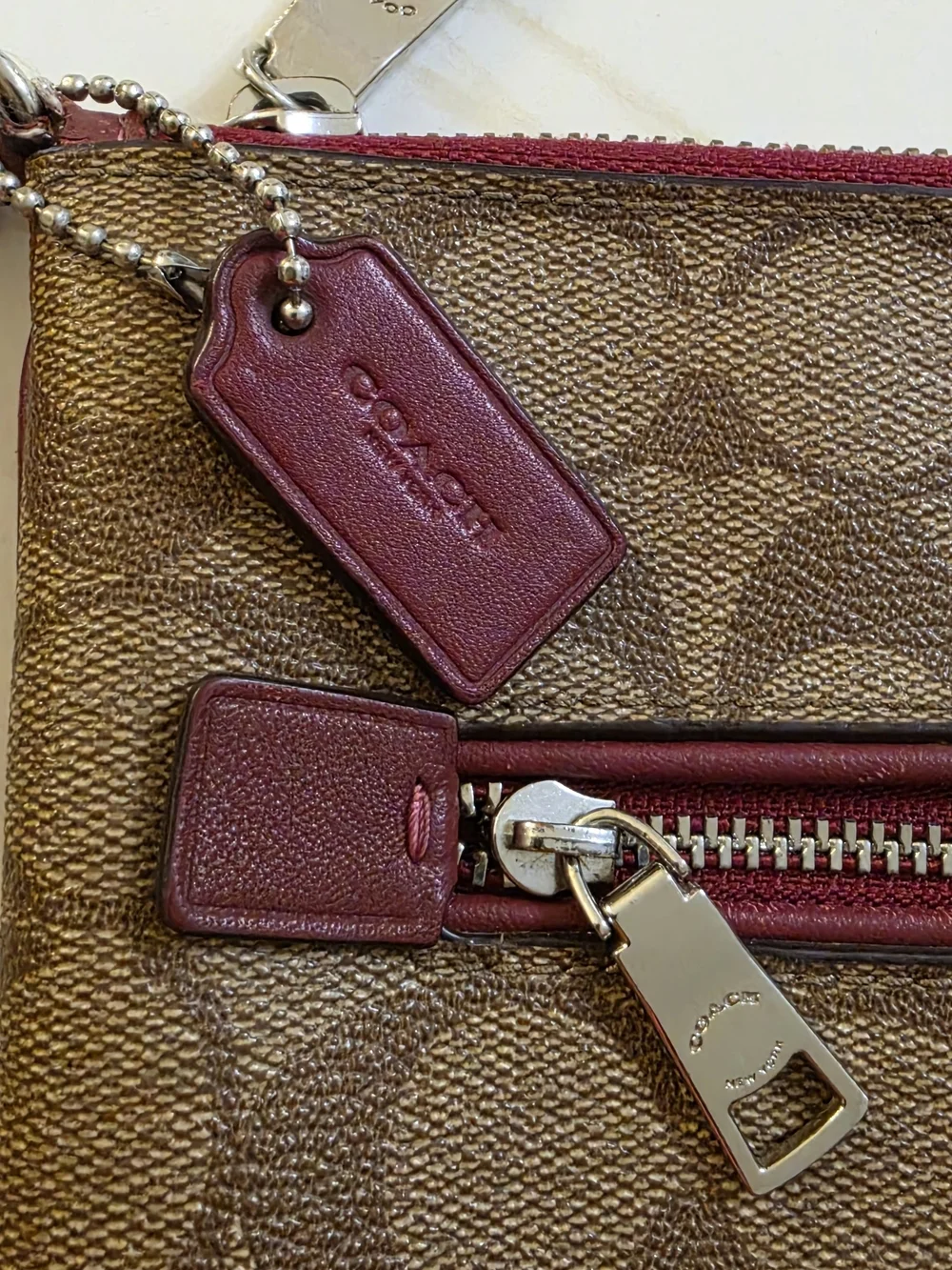 Coach Pouch In Signature Canvas